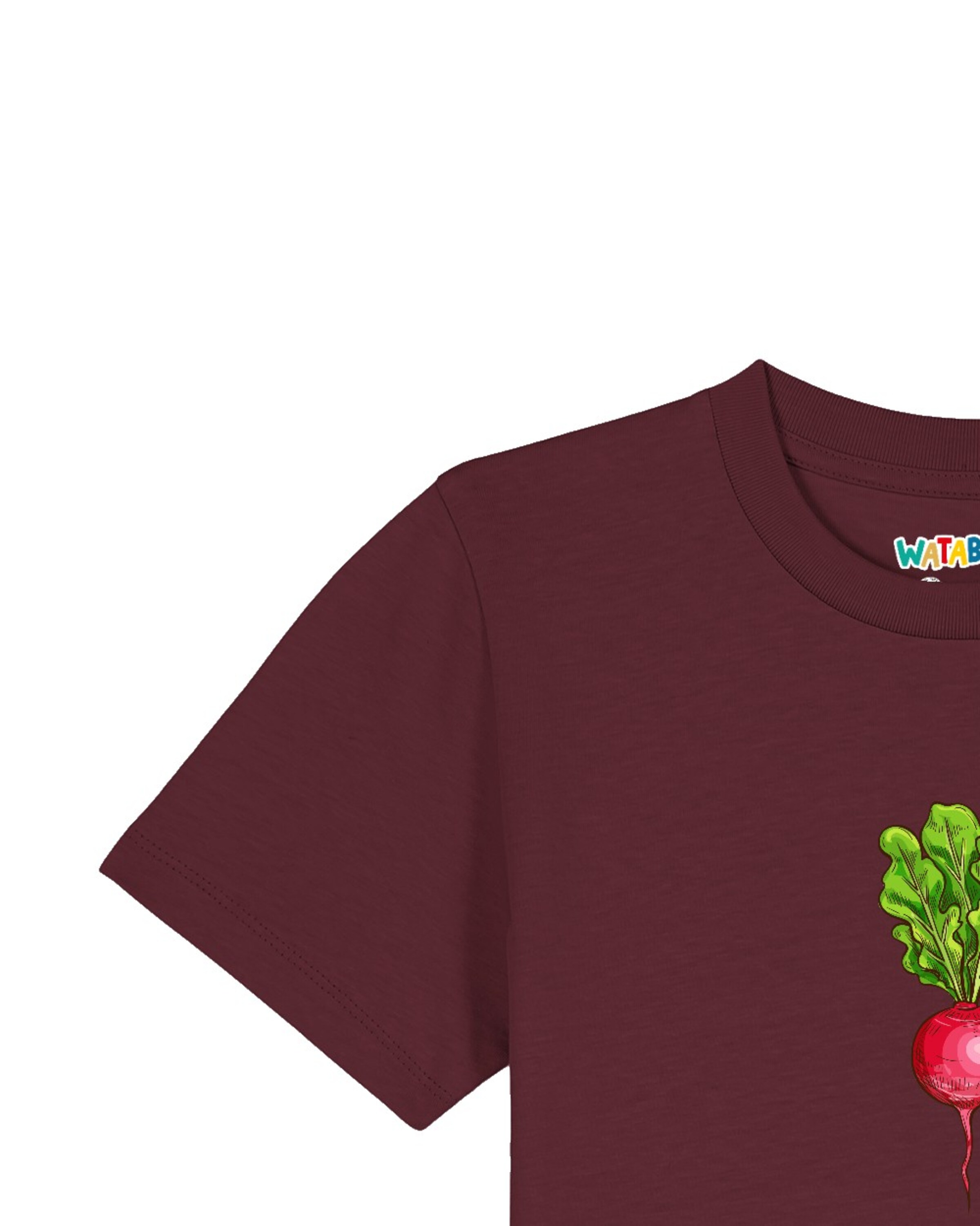 T-Shirt 'Radieschen' watabout.kids en rouge