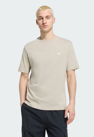ADIDAS ORIGINALS Shirt 'Trefoil Essentials' in Beige: voorkant