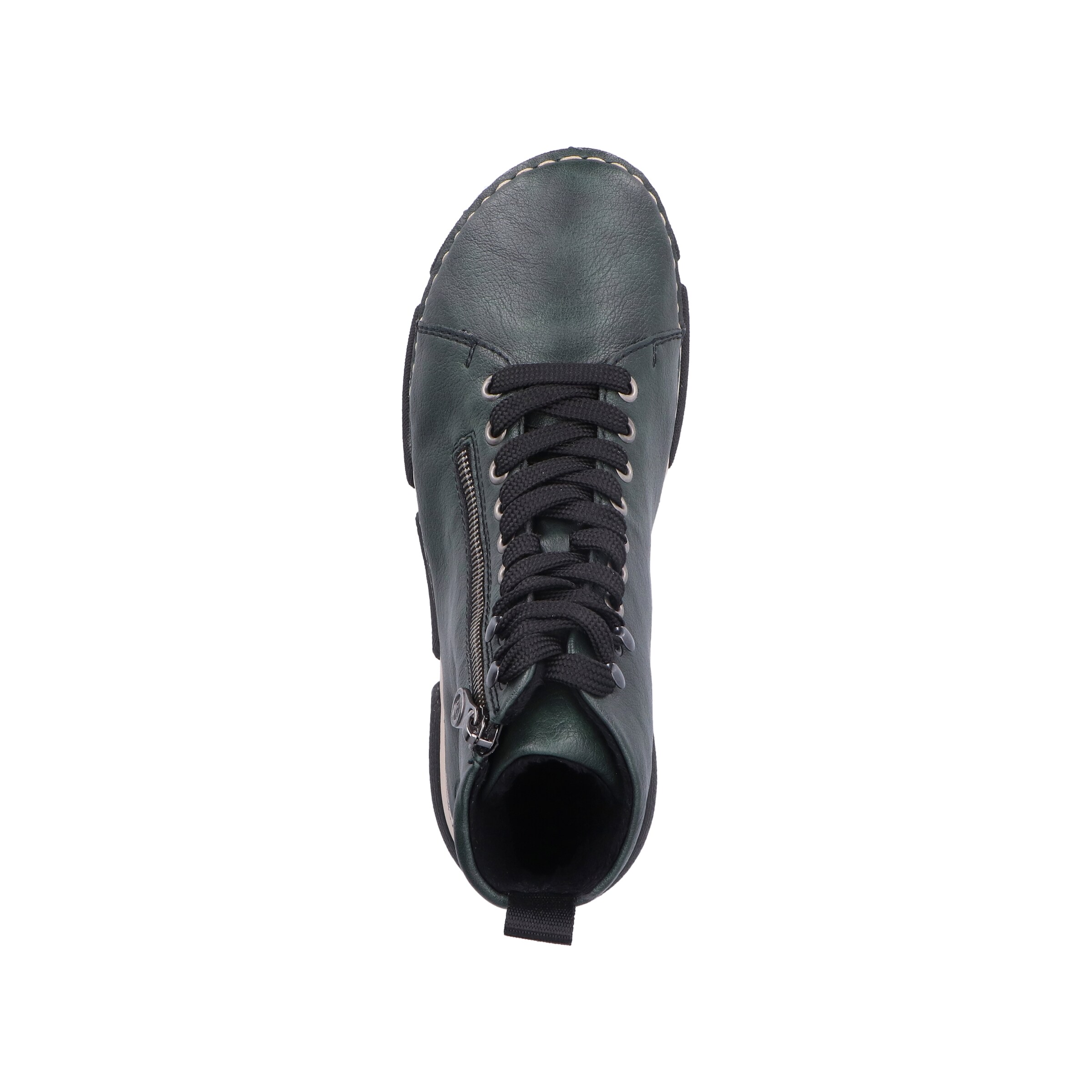 Rieker Lace-Up Ankle Boots in Green