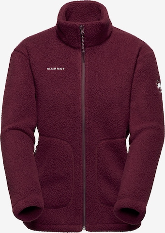 MAMMUT Funktionsfleecejacke ‘Falera’ in Rot: Vorderseite
