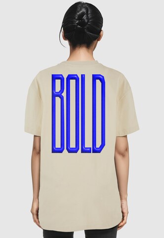 Merchcode T-Shirt 'Bold' in Beige: Vorderseite