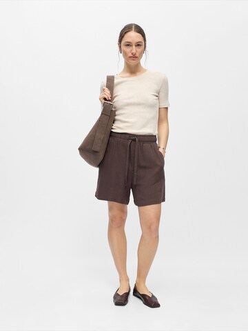 OBJECT Loosefit Bukser 'OBJSANNE' i brun