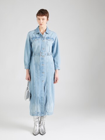 Robe-chemise FRAME en bleu : devant