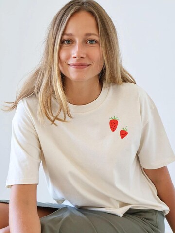 Kultgut Shirt 'Picnic' in White