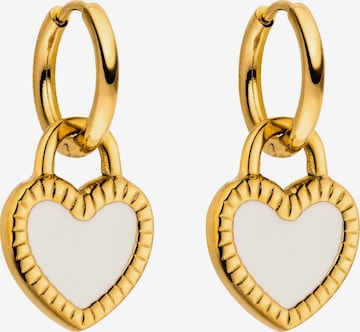 Orecchini ' Heart Charm ' di PURELEI in oro: frontale