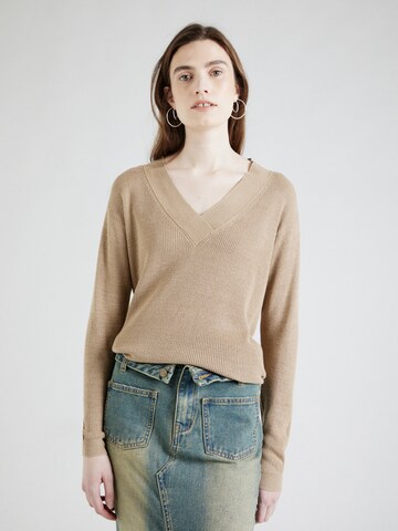 Pull-over 'NEW LEXSUN' VERO MODA en beige : devant