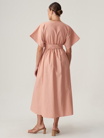 The Fated Shirt dress in Orange: back
