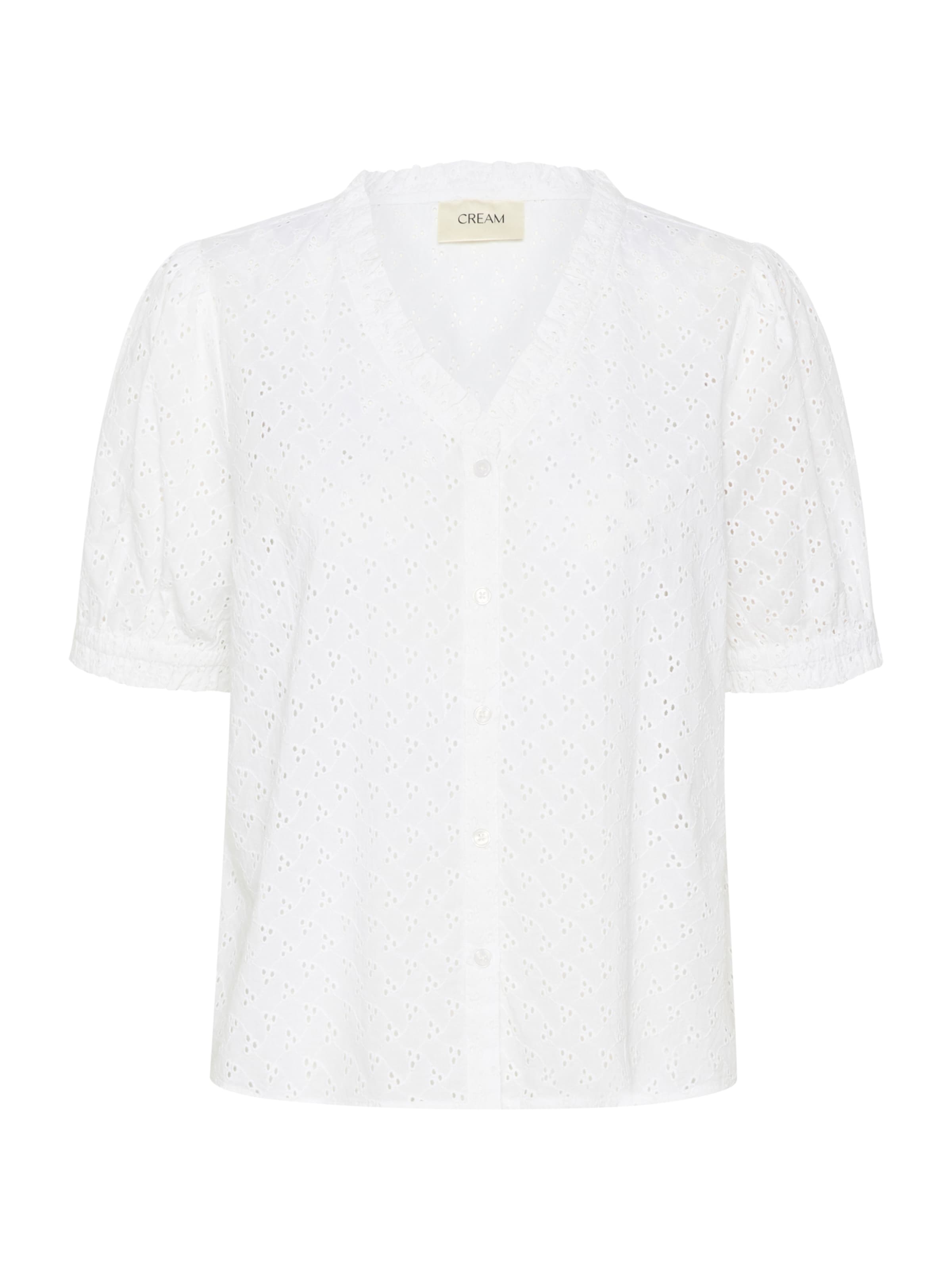 Chemisier 'CR Liri' Cream en blanc : devant