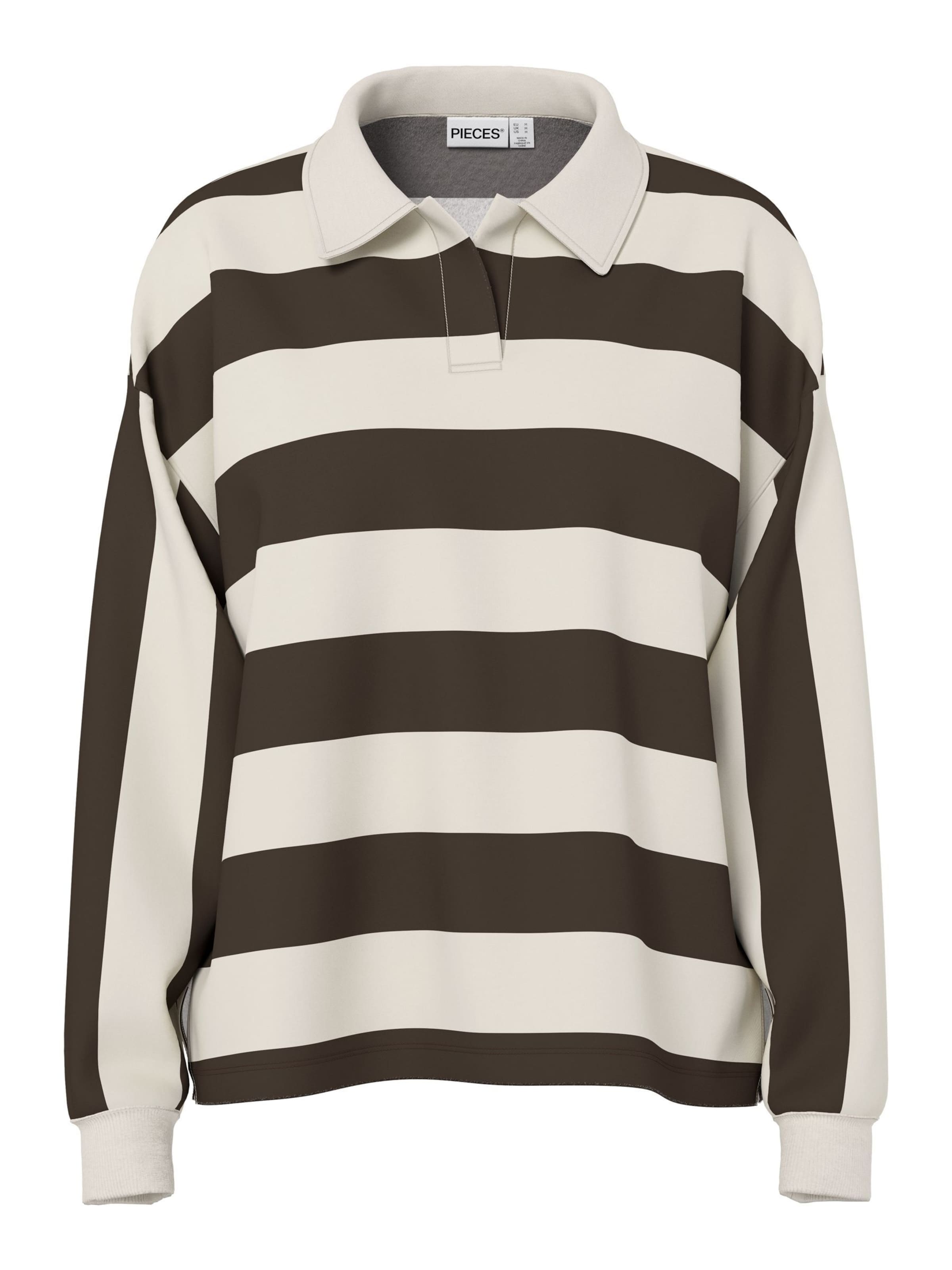 PIECES Shirt 'PCFilucca' in Bruin: voorkant