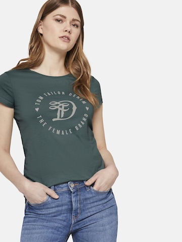 T-shirt TOM TAILOR DENIM en vert