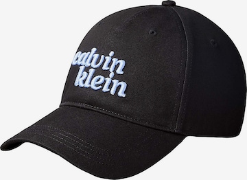 Casquette Calvin Klein en noir : devant