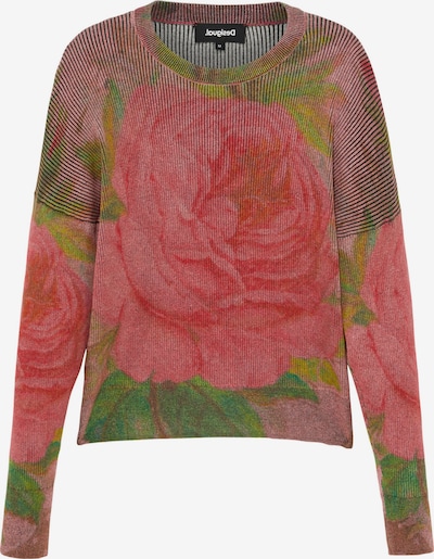 Desigual Sweater 'GRANADA' in Green / Red / Light red, Item view