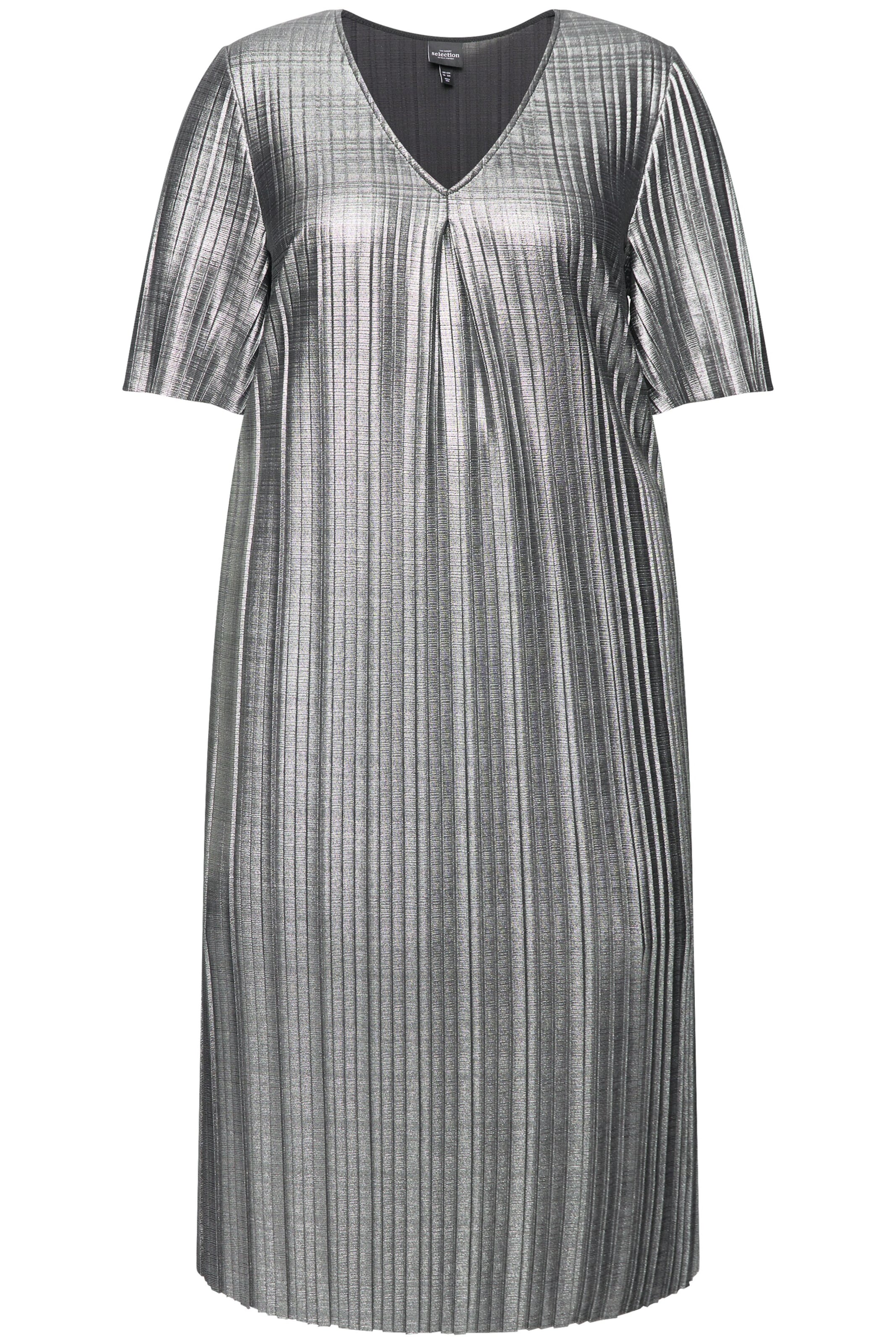 Ulla Popken Dress in Silver: front