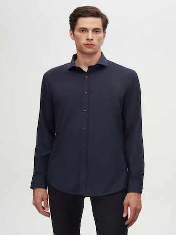 D’S Damat Shirt in Blauw: voorkant