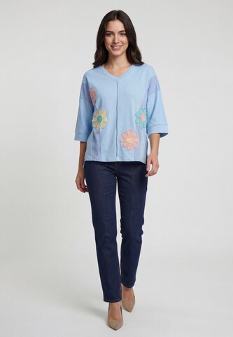 T-shirt Usha en bleu