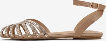 Sandalo con cinturino di Derimod in beige: frontale