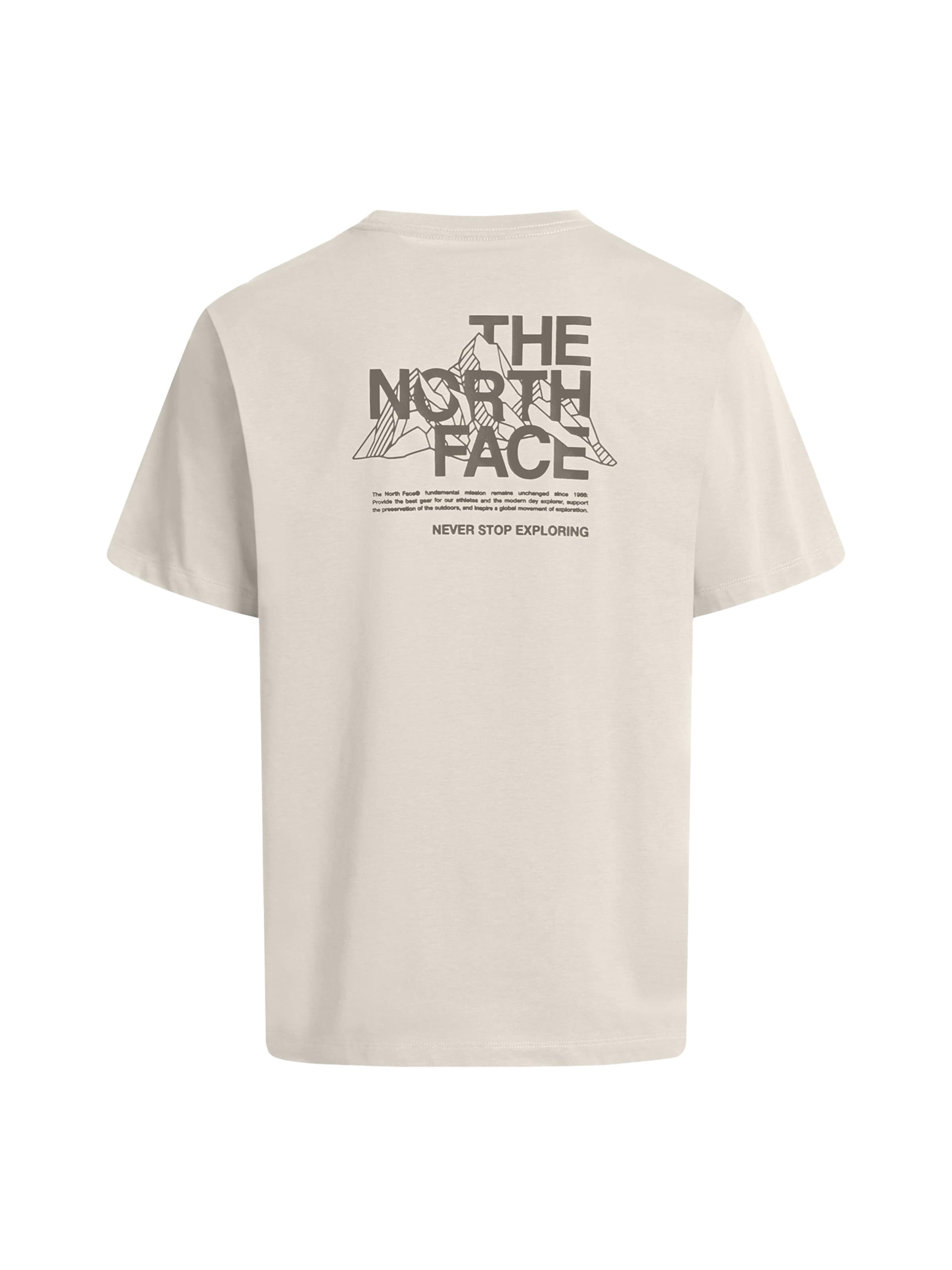 THE NORTH FACE Póló 'MOUNTAIN SKETCH' - fehér