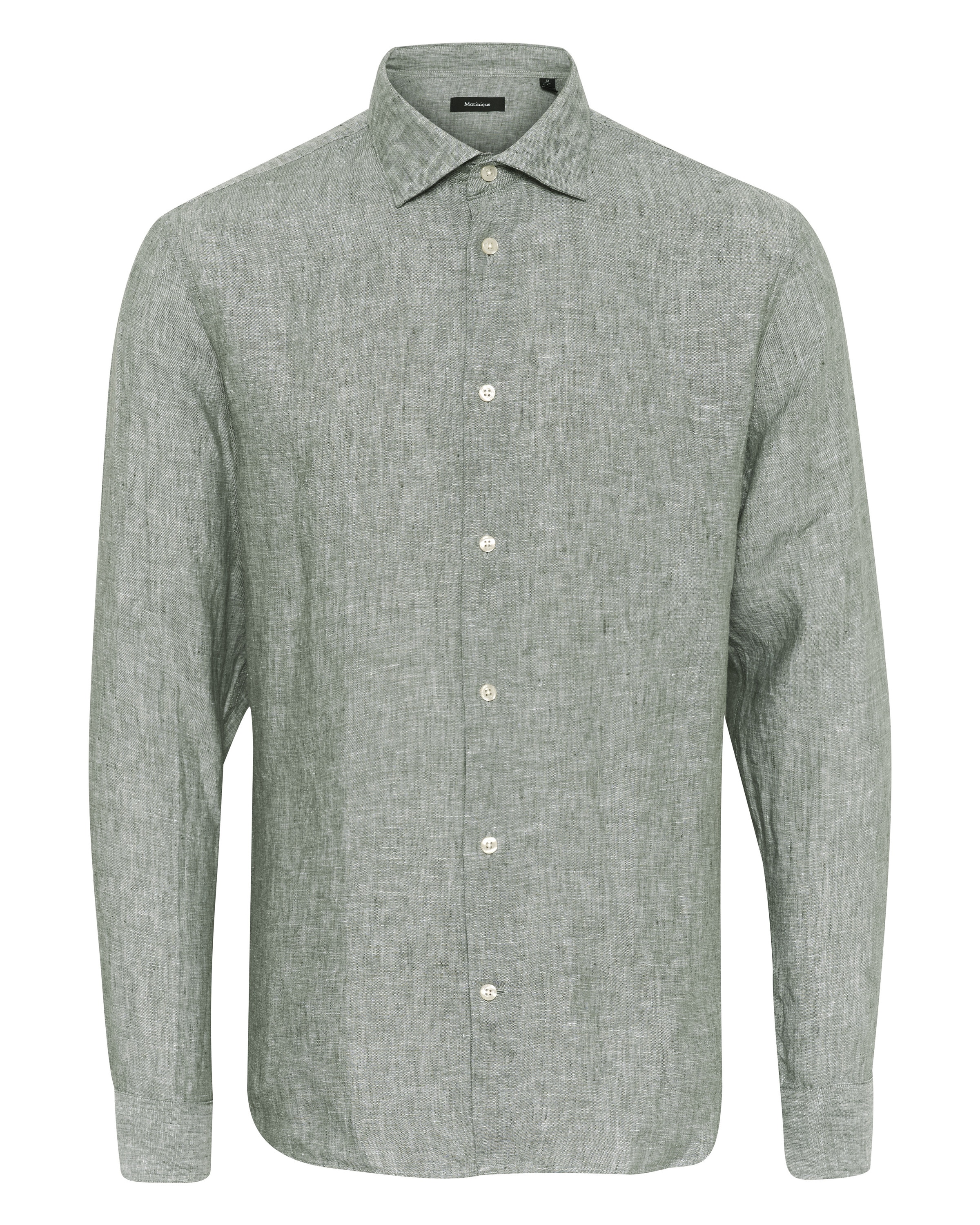 Matinique Button Up Shirt 'Marc' in Green: front
