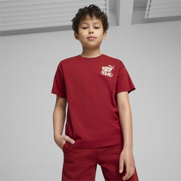 T-Shirt PUMA en rouge : devant