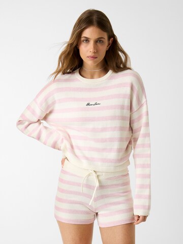 Pullover di GUESS JEANS in rosa: frontale