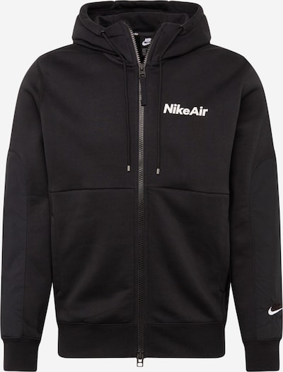 Hanorac ' Air ' Nike Sportswear pe negru / alb, Vizualizare produs