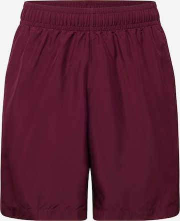 UNDER ARMOUR Regular Workout Pants in Red: front