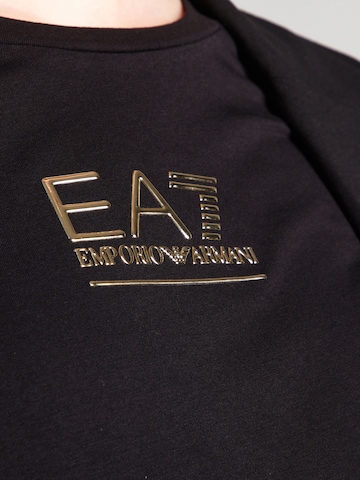 juoda EA7 Emporio Armani Marškinėliai