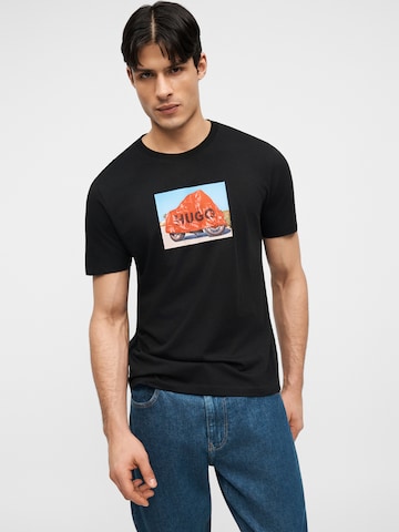 HUGO Футболка 'Dostino' в Черный