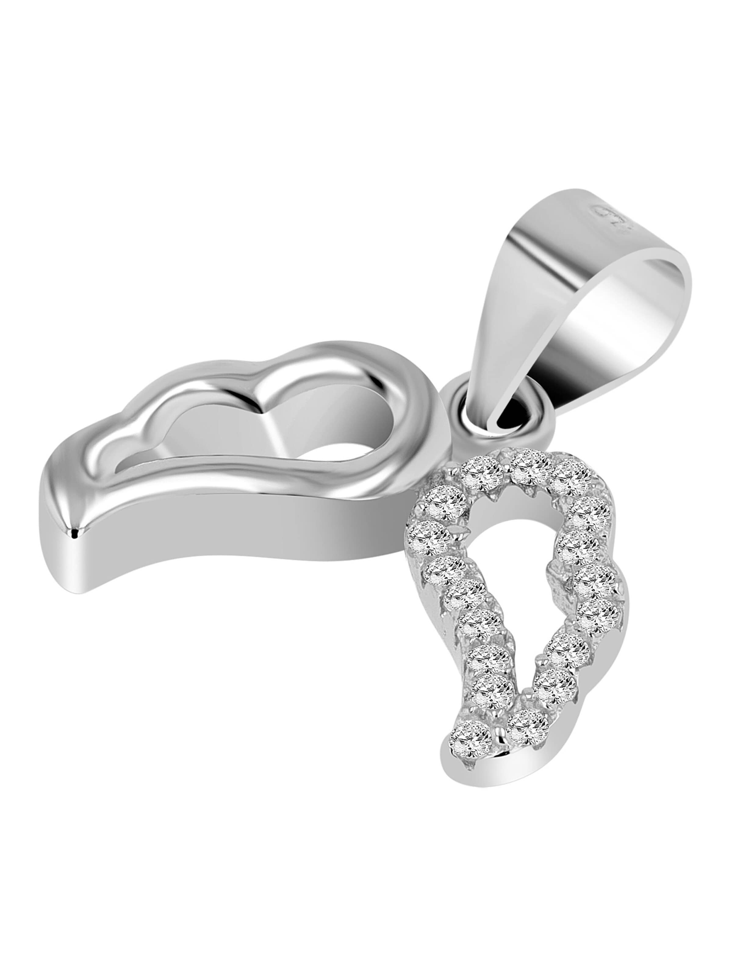 Akzent Jewelry Set '"Leocadia" aus 925 Sterlingsilber, rhodiniert, langlebig' in Silver: front