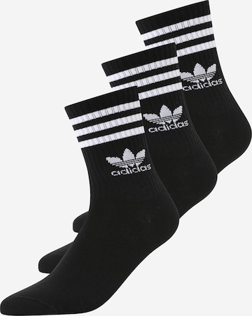 Chaussettes ADIDAS ORIGINALS en noir : devant