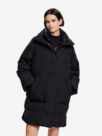 Manteau d’hiver ESPRIT en noir : devant