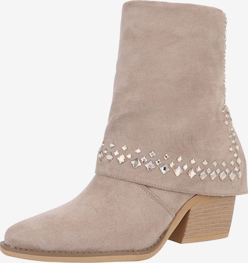 Ital-Design Boots in Braun: Vorderseite