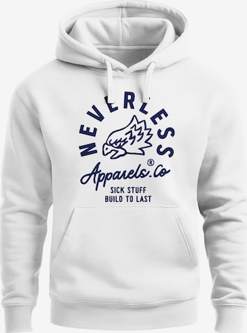 Neverless Sweatshirt 'Adler' in Weiß: Vorderseite