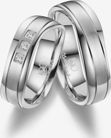 MARRYA Ring 'MARRYA ES-18 Ehering aus Edelstahl - Silberfarben' in Silver: front