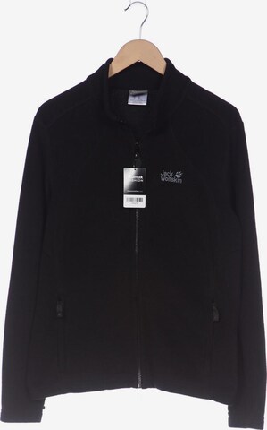 JACK WOLFSKIN Sweatshirt & Zip-Up Hoodie in XXL in Black: front