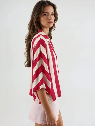 Busem Bluse in Rot