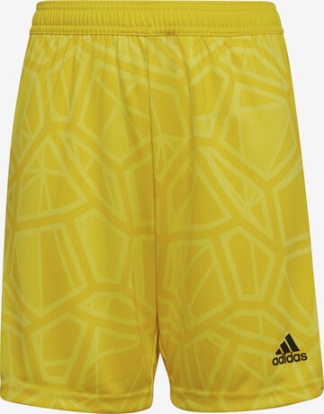 ADIDAS PERFORMANCE Regular Workout Pants in Yellow: front