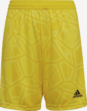 ADIDAS PERFORMANCE Workout Pants in Yellow: front