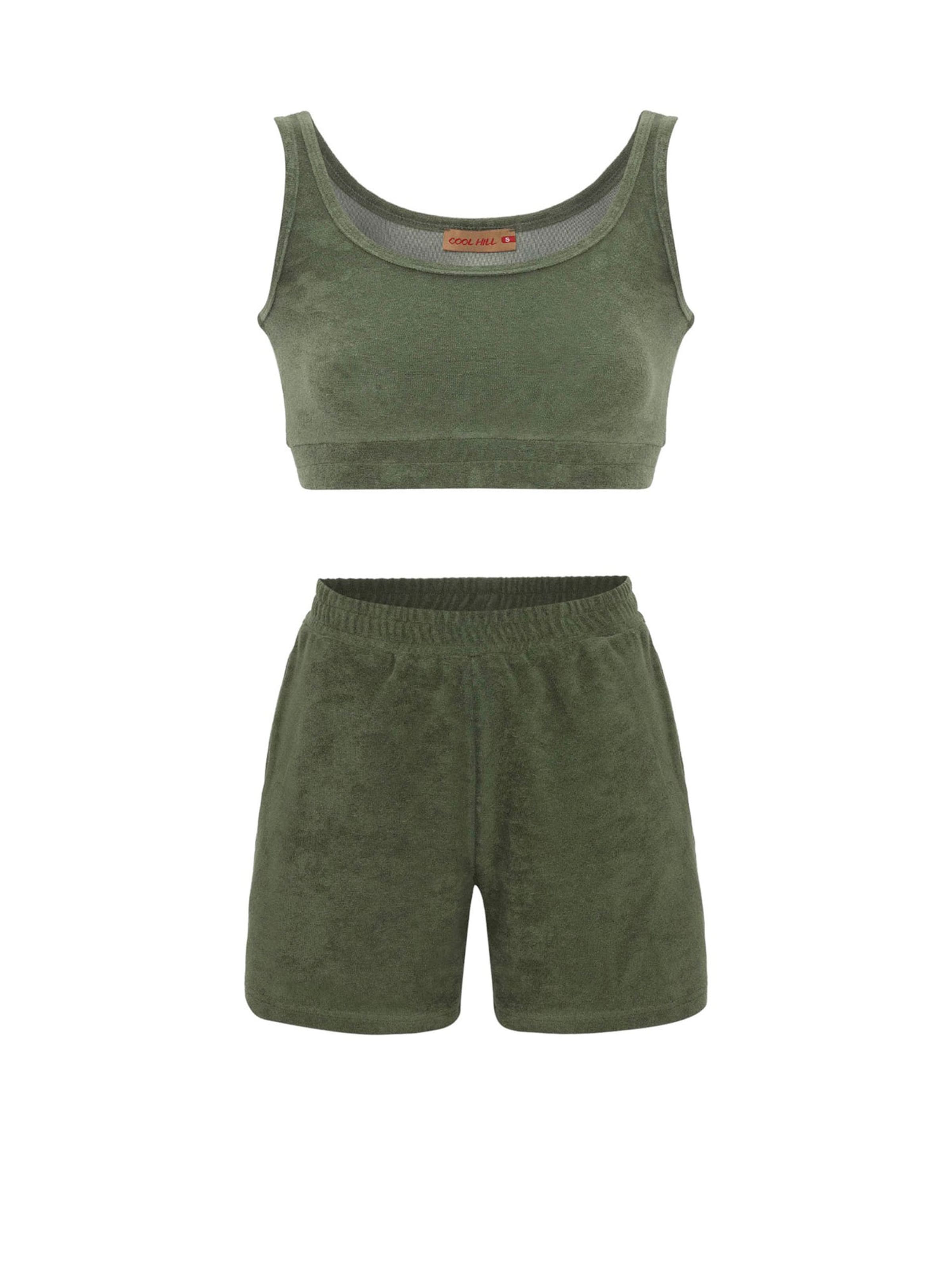 Cool Hill Tepláková súprava - Zelená: predná strana