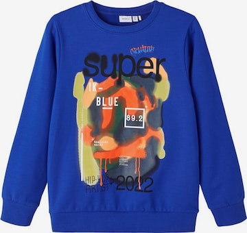 NAME IT Sweatshirt 'Bandy' in Blauw: voorkant