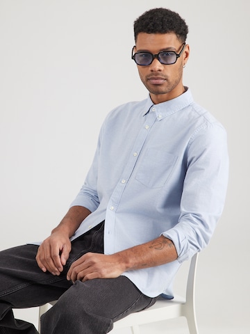 GAP Regularny krój Koszula w kolorze niebieski: przód