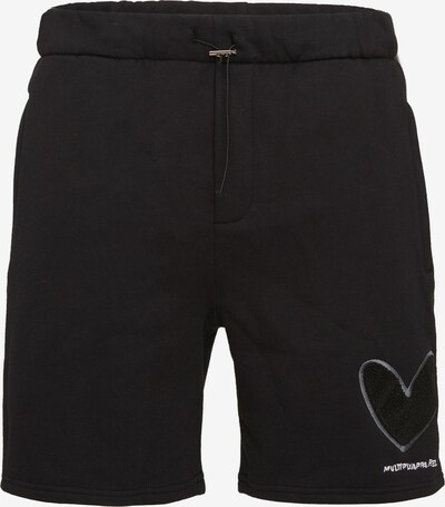 Pantaloni Multiply Apparel pe gri / negru, Vizualizare produs