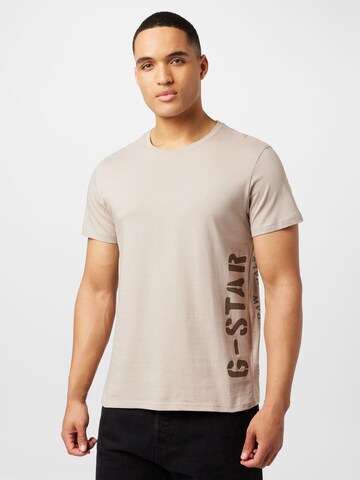 G-Star RAW Shirt in Beige: voorkant