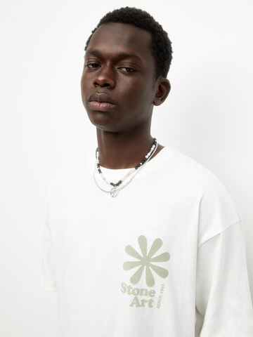 Pull&Bear Shirt in Weiß