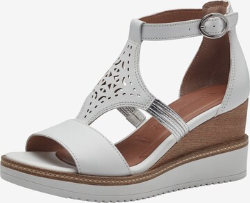 TAMARIS Sandals in White: front