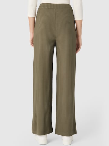Les Lunes Wide leg Broek 'Michelle' in Groen