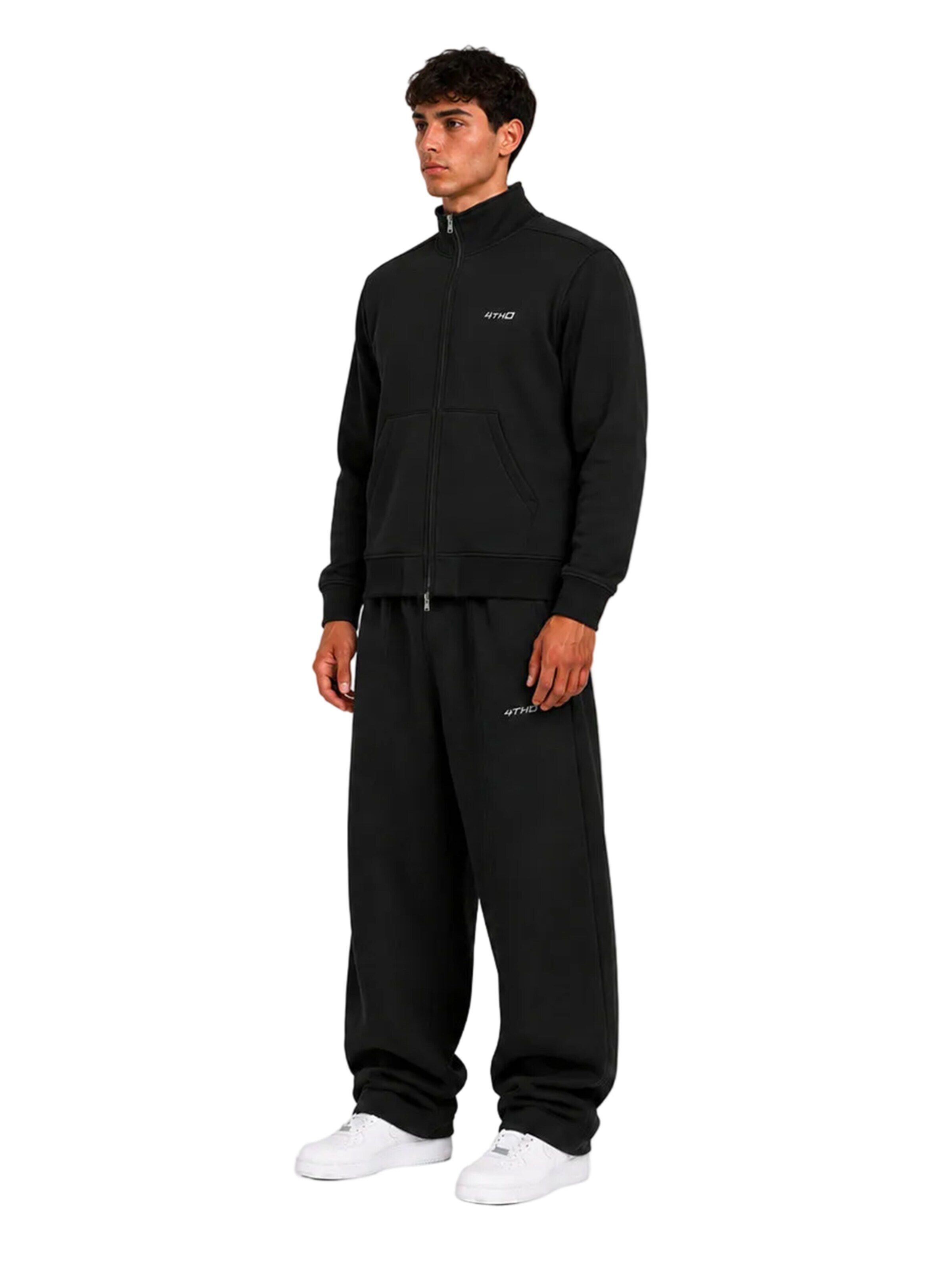 4thD Loosefit Sportbroek 'Sweatpant - Black' in Zwart