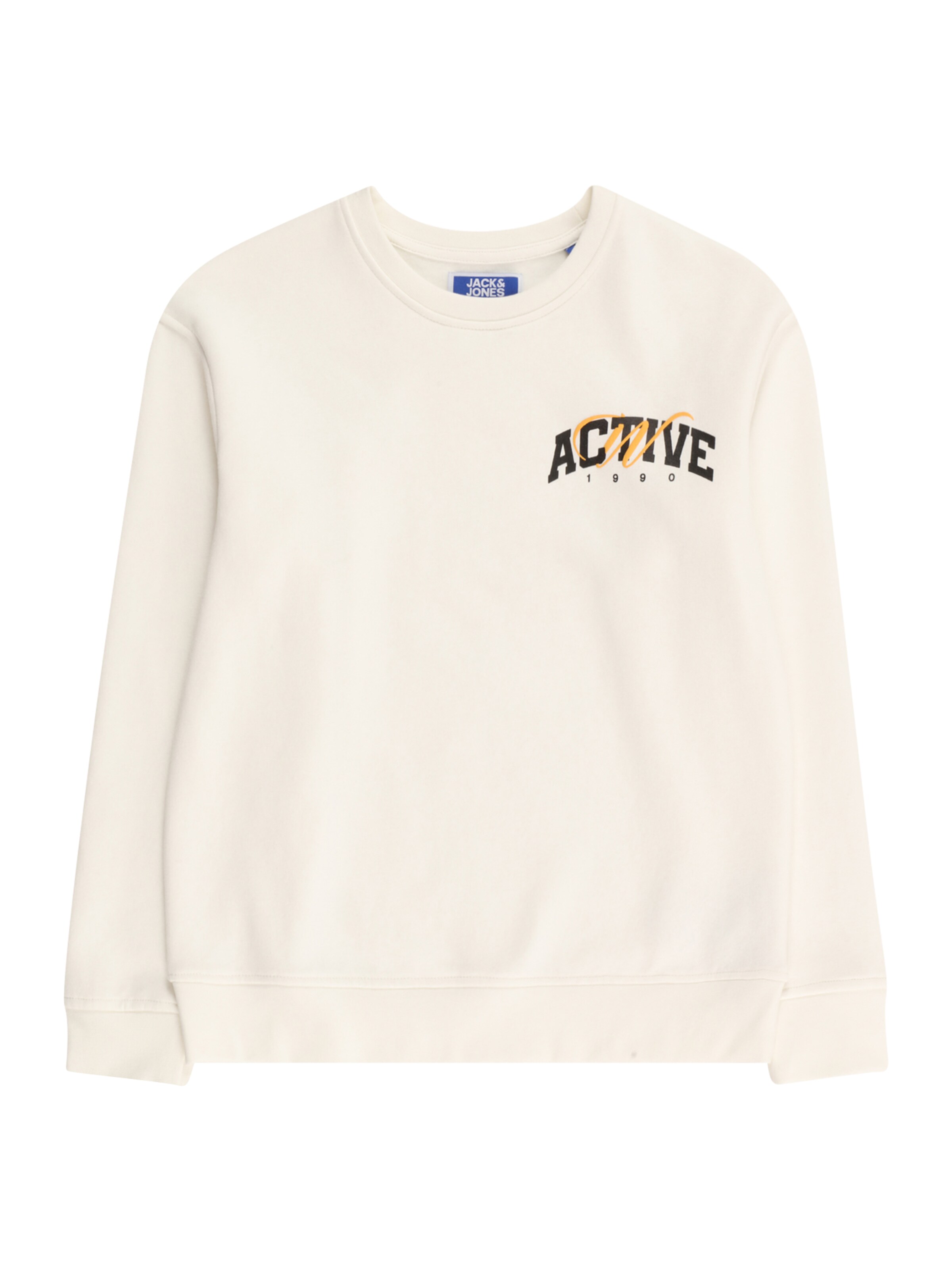 Jack & Jones Junior Sweatshirt 'Brink' in Wit: voorkant