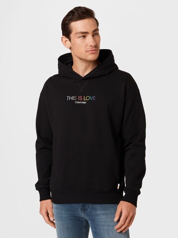 Calvin Klein Sweatshirt 'PRIDE LOVE' in Black: front
