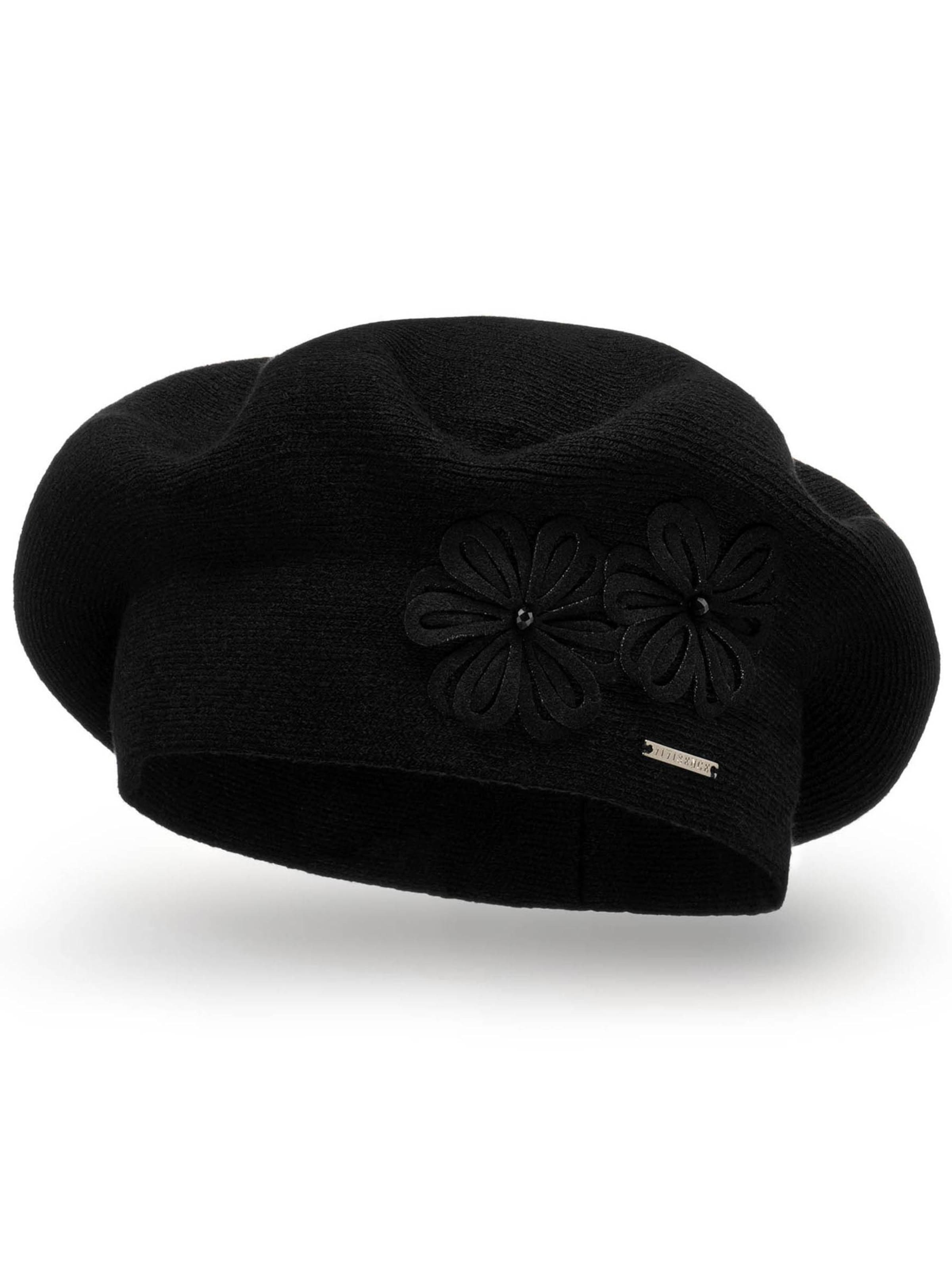 Vivisence Beanie '7007' in Black: front